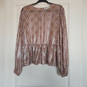 Ryegrass Peplum Blouse